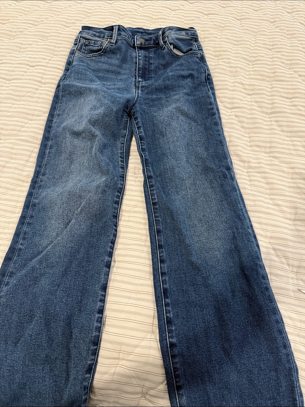 Nordstrom Kids Dark Blue Wide-Leg Jeans